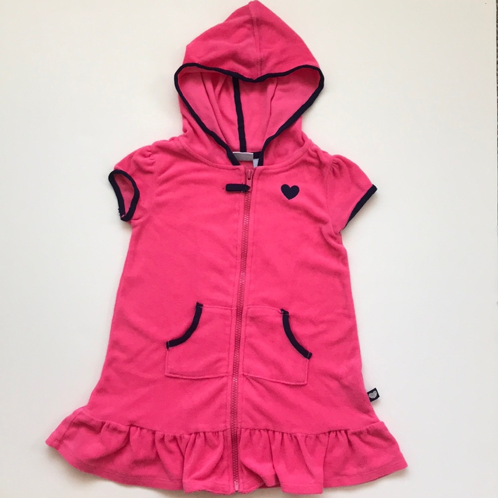 Blue Carribbean Girls Terry Swim Cover Up